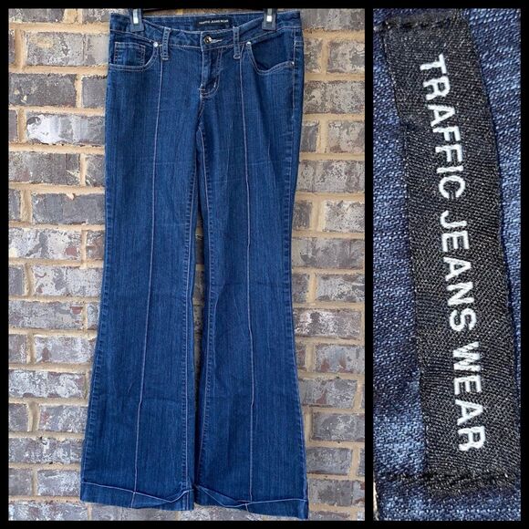 Traffic Jeans Wear Trouser Jeans Womens 5 Dark Wash - Picture 1 of 11